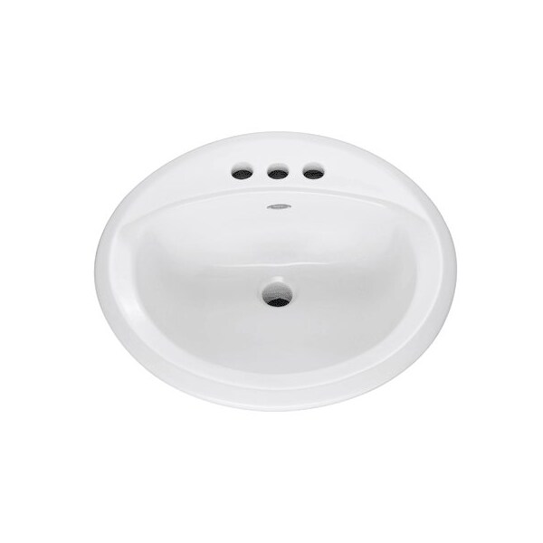 American Standard Sink Lav Round DropIn White 0491019.020 Zoro